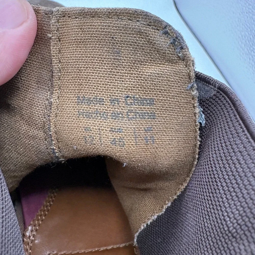 Aldo Lovewia Mens Tan Suede Chelsea Boots Size 12 Ankle Pull On Brown LOVEWIA-37